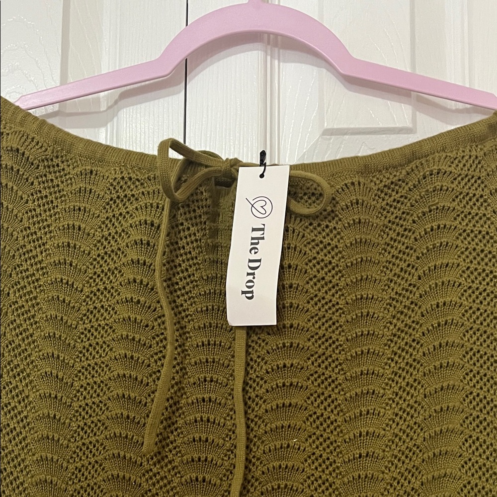 Elegant Olive Green Maxi Skirt - Picture 5 of 6